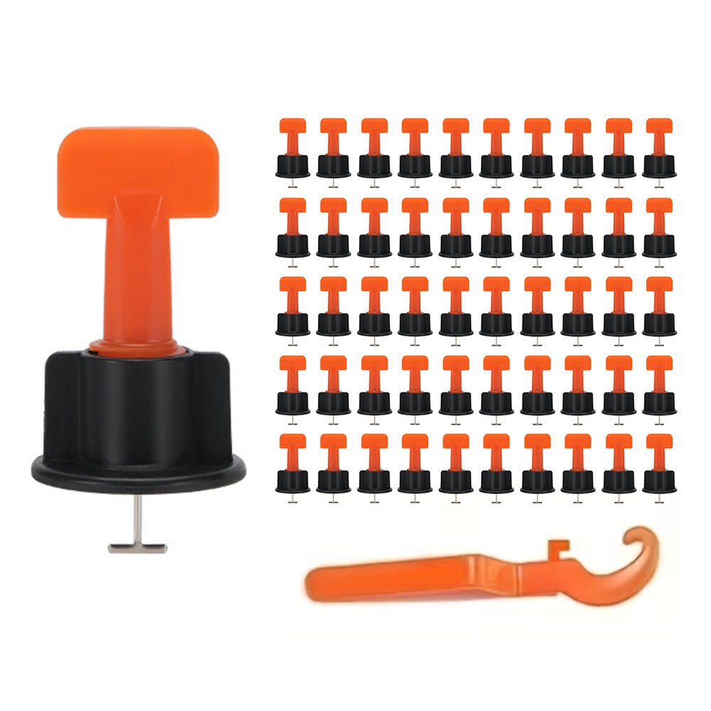50 PCS Tile Leveling System Kit with Wrench