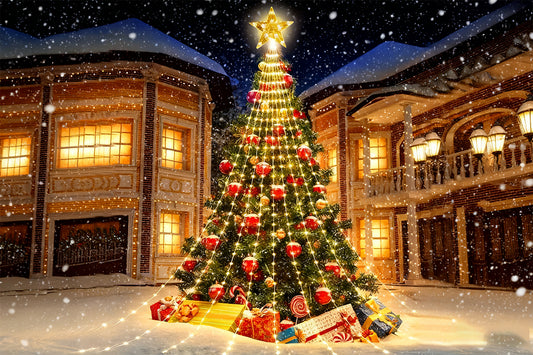 Waterfall Christmas Tree Lights Christmas Decorations Star String Lights