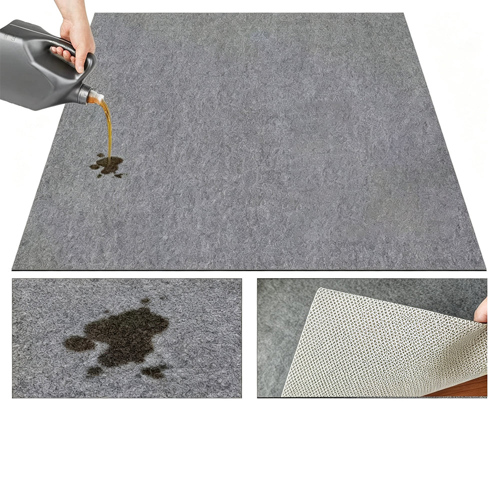 TPR Non Slip Felt Garage Floor Mat for Oil and Liquid Absorption