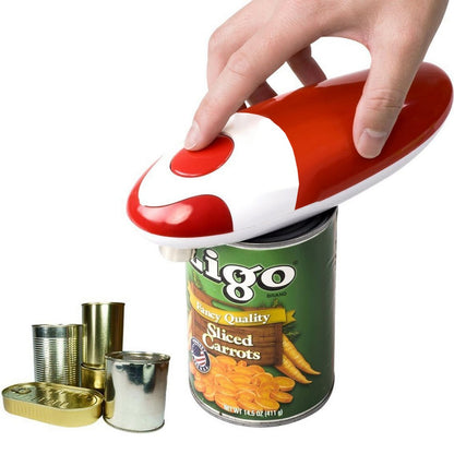 Kitchen Auto Electric Can Opener - Red