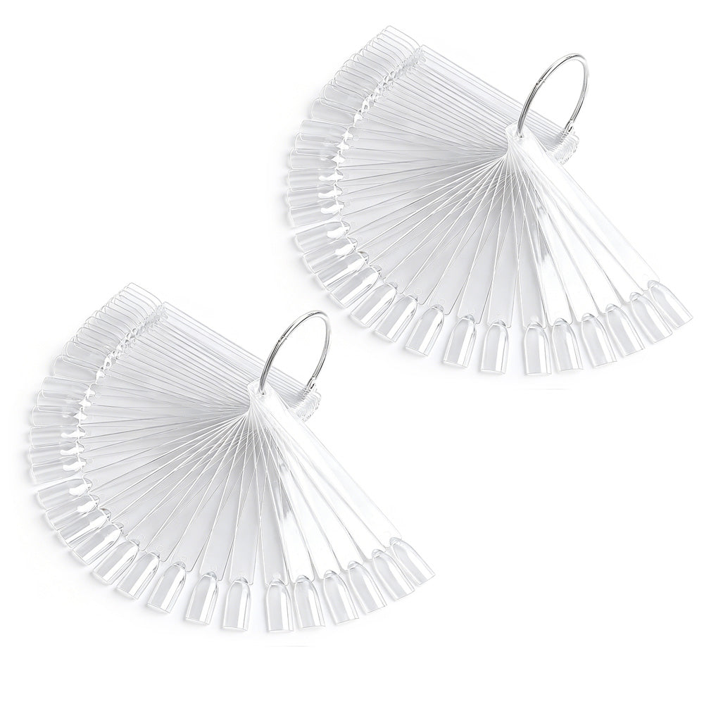 100 PCS Clear Nail Swatch Sticks -Square