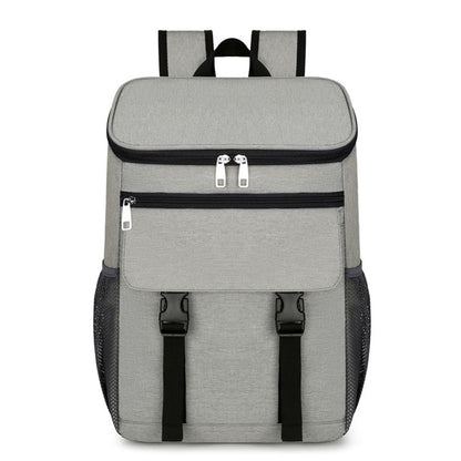 Portable Insulated Backpack Leak Proof  Camping Cooler Bag Grey
