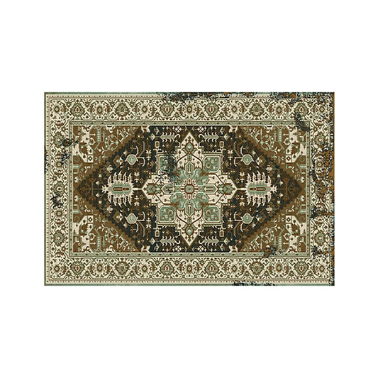 Bohemian Floor Protector Mat Non-Slip Carpet Style Mat Vintage Home Decoration Style 1