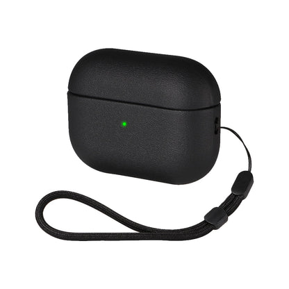 For Apple AirPods Shockproof Case Cover with Lanyard Black