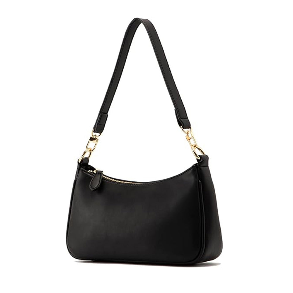 Shoulder Bag with Chain and Strap Design ¨C Underarm Purse Handbag for Women Black