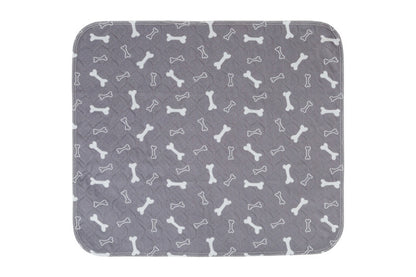 Washable Waterproof Reusable Dog Pee Pads Quick Absorbent Puppy Training Mat-Grey