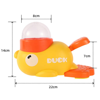 Dog Interactive Treat Dispenser Duck Toy Food Puzzle Slow Feeder