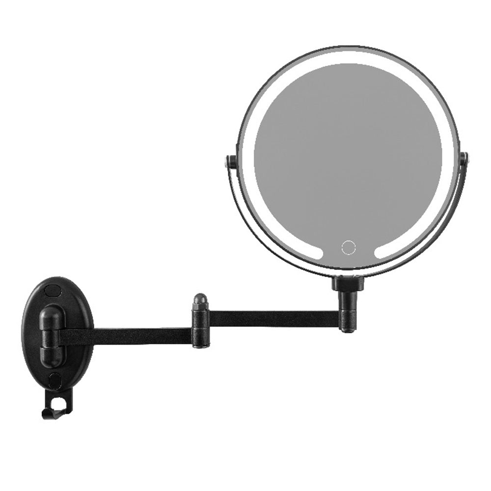 Extendable Wall Mounted LED Makeup Mirror with 7X Magnification