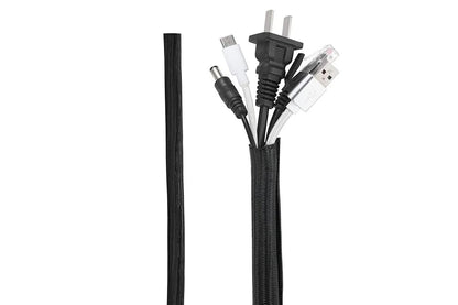 173Pcs Cable Management Organizer Kit Cable Sleeve Split with Self Adhesive Cable Clips Holder