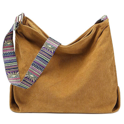 Zipper Tote Bag for Women Shoulder Bags with Adjustable Strap for Work School Shopping Travel Brown