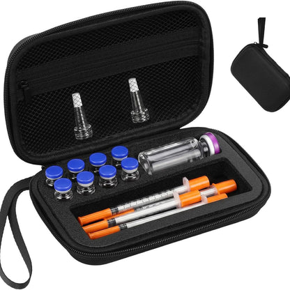 Insulin Vial Storage Organizer Case for 3ml 30ml Syringes