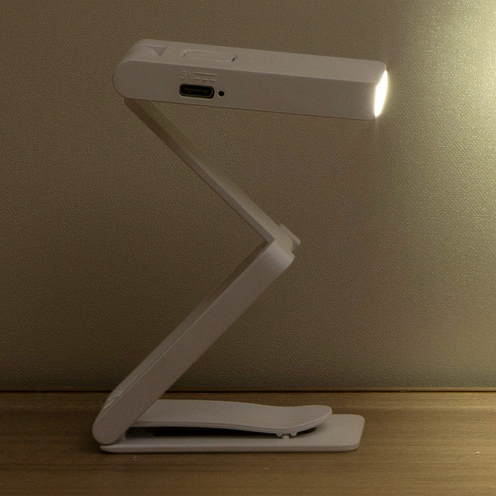 Rechargeable Mini Foldable Clip-On Book Light ââ‚?Desk Reading Lamp