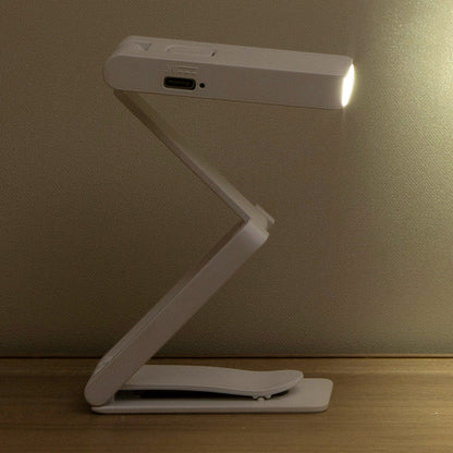 Rechargeable Mini Foldable Clip-On Book Light ââ‚?Desk Reading Lamp