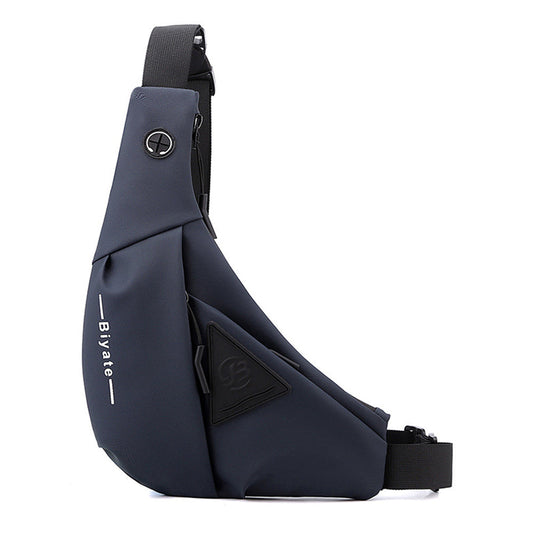 Men's Small Sling Crossbody Bag Anti-Theft Chest Bag Casual Hiking Cycling Slim Shoulder Pack Blue