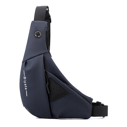 Men's Small Sling Crossbody Bag Anti-Theft Chest Bag Casual Hiking Cycling Slim Shoulder Pack Blue