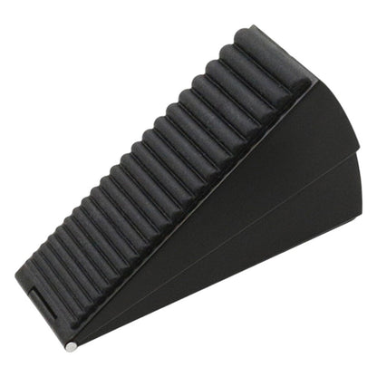 Adjustable Spring Door Stopper Tall Door Stop Wedge for Bottom of Doors Black