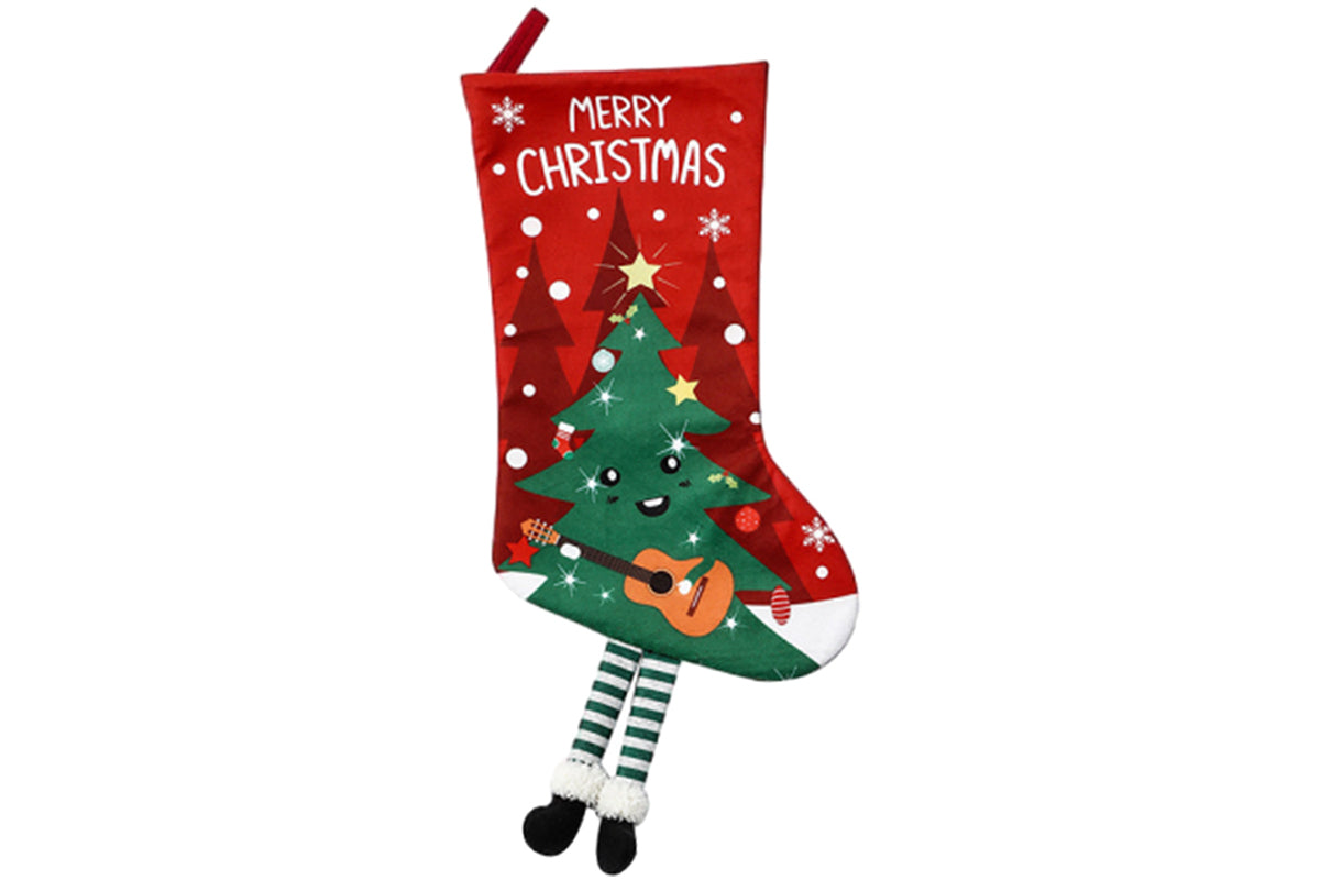 Christmas Stocking Goodies Sock Xmas Wall Tree Party Hanging Candy Bag Decoration-Christmas Tree