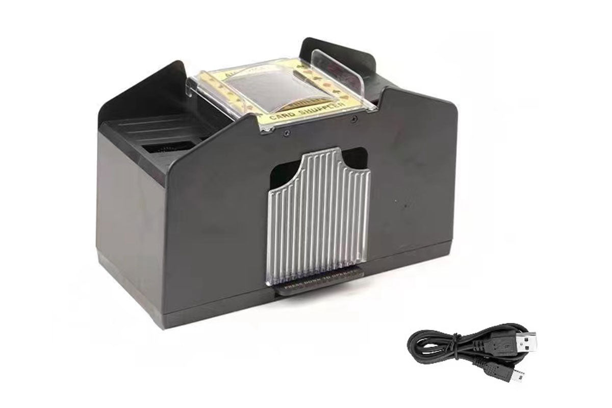 4 Deck Casino Automatic Card Shuffler USB Card Shuffling Machine For Poker Card Games