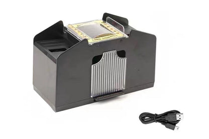 4 Deck Casino Automatic Card Shuffler USB Card Shuffling Machine For Poker Card Games