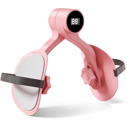 Pelvic Floor and Inner Thigh Trainer with Digital Counter Kegel Exercise Device-Pink