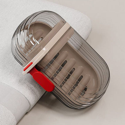 4Pcs Leakproof Soap Cases Portable Soap Container with Lid for Bathroom Gym Travel