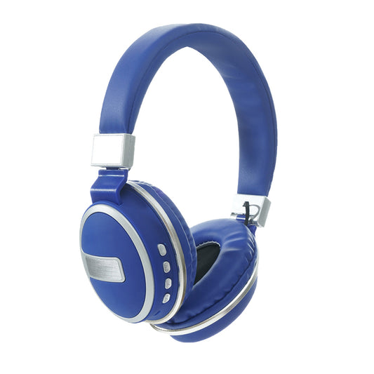 Foldable Wireless Bluetooth 5.0 Earphones Rechargeable Headset Blue