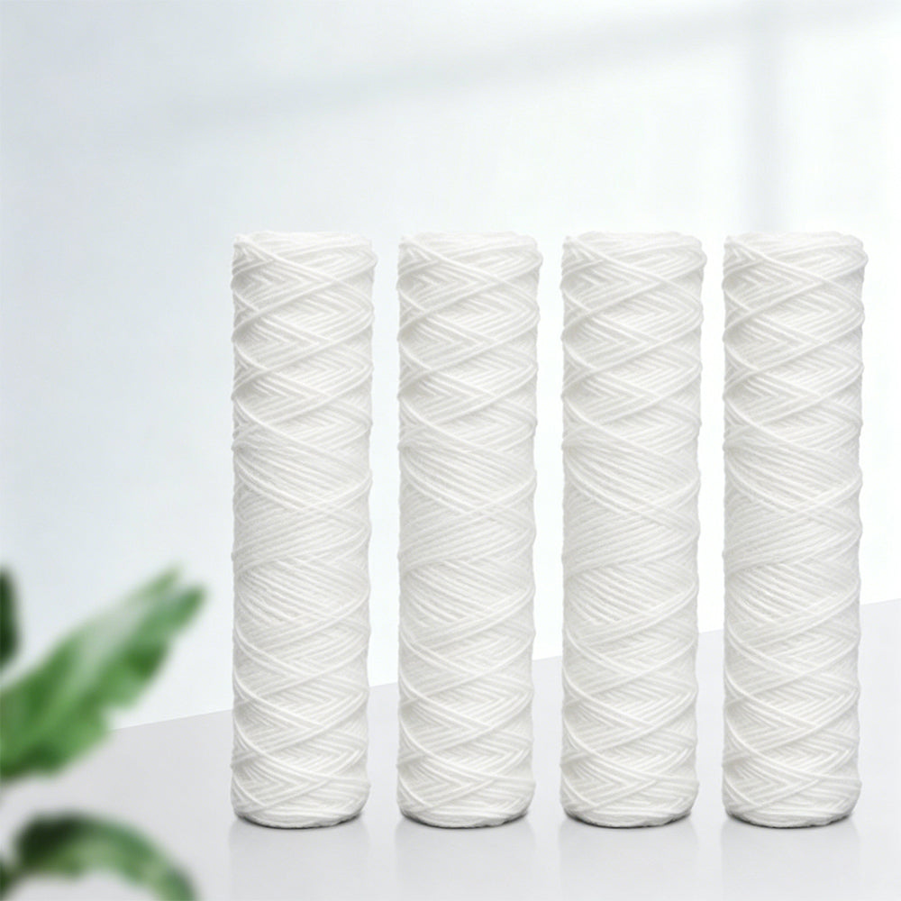 5 Pack 25.4 cm String Wound Sediment Water Filter -10-micron