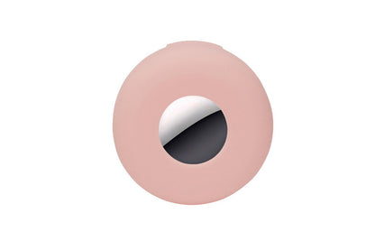 2Pcs Dog Collar Anti-Lost Silicone Tracker Protective Case Cover Compatible With Apple Airtag-Pink And Purple