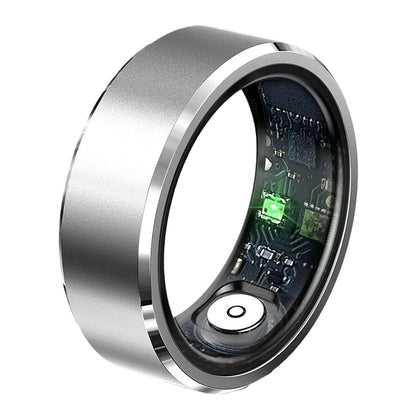Gesture Control Smart Ring Waterproof Health Tracker - Silver