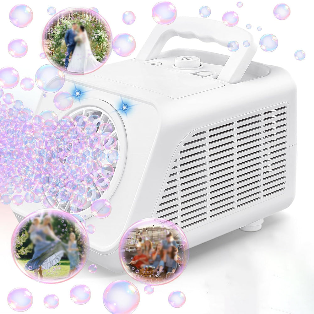 20 Hole Stage Bubble Machine for Parties - White