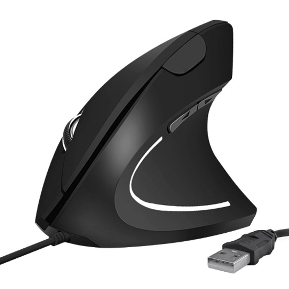 5-Button Ergonomic Mouse USB Wired Standing Gaming Mice Compatible with Laptop Computer