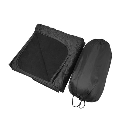 Portable Water-resistant Camping Blanket Picnic Mat for Camping Beach Travel Black