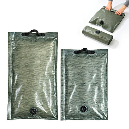 2 Piece Pump Free Roll Up Vacuum Storage Bags - Green