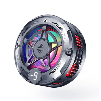 Semiconductor Phone Cooler RGB Easy Attached Clip-On Cooling Fan with Digital Display