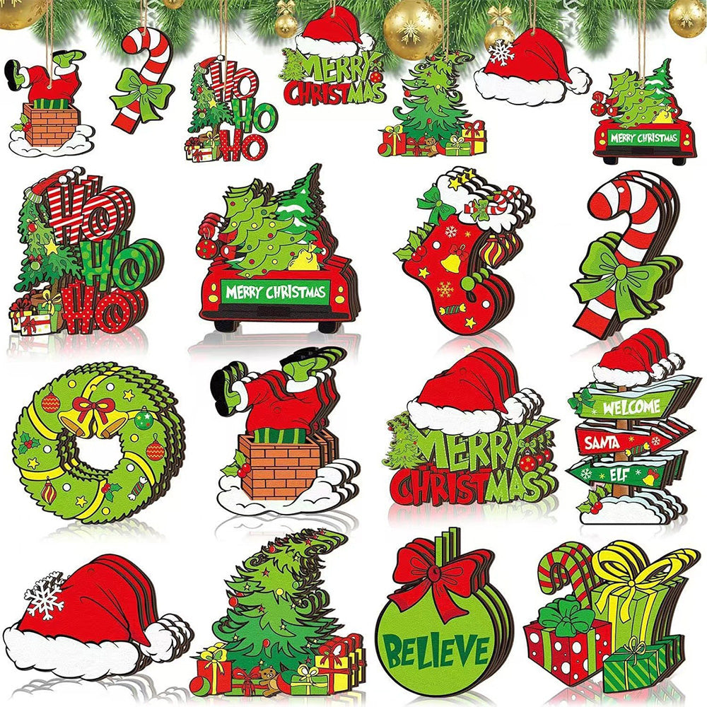 36Pcs Christmas Tree Ornaments Hanging Xmas Decorations Set