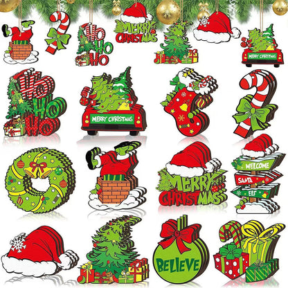 36Pcs Christmas Tree Ornaments Hanging Xmas Decorations Set