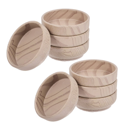8 Piece Plastic Furniture Leg Cups with Felt Pads for Tables and Chairs