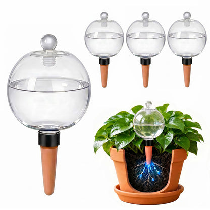 4 Pack 17oz Self Watering Globes Slow Release Waterer