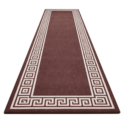 Long Washable Hallway Runner Rug Kitchen Entrance Floor Mat - Coffee