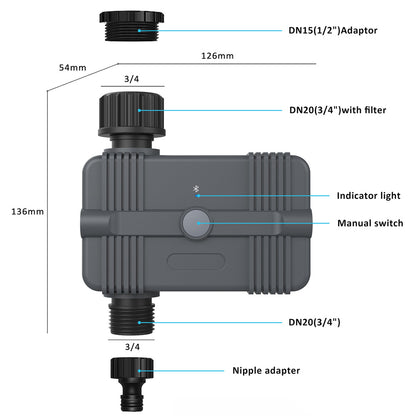 Smart Sprinkler Timer App Control Bluetooth Water Irrigation Timer Controller for Garden Hose