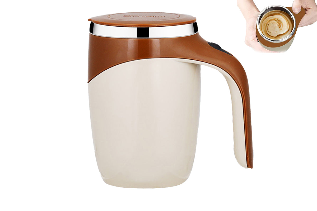 Stainless Automatic Magnetic Stirring Coffee Cup For Coffee Milk Home Office Travel-Coffee