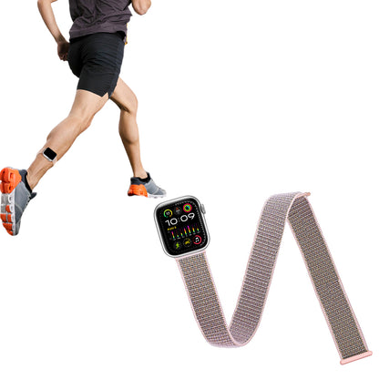 Adjustable Arm Ankle Band Strap for Apple Watch 38mm to 49mm-Pink