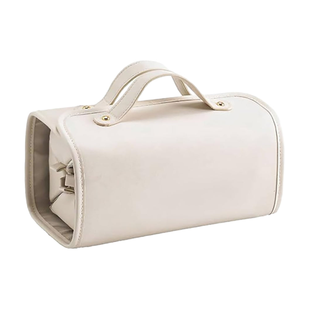 Travel Foldable Makeup Organizer Bag Portable Toiletry Bag Cosmetic Bag with Divider Pouch