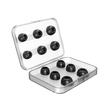 6 Pairs of Replacement Ear Tips for AirPods Pro Memory Foam Ear Buds Tips Black