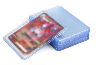 100PCS Card Sleeves Toploaders Hard Plastic Trading Card Protectors Case