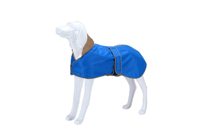Cozy Reflective Waterproof Dog Winter Coat Windproof Warm Winter Dog Jacket-Blue