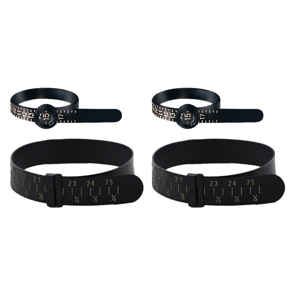 4Pcs Set Ring and Bracelet Sizer Measuring Tools Reusable Universal Ring Size Guage