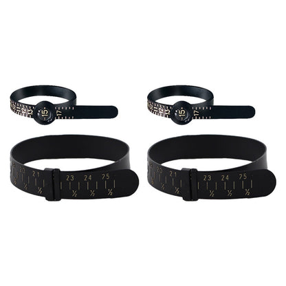 4Pcs Set Ring and Bracelet Sizer Measuring Tools Reusable Universal Ring Size Guage
