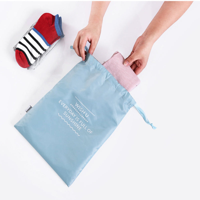 6Pcs/set Travel Storage Bag Organizer -Blue