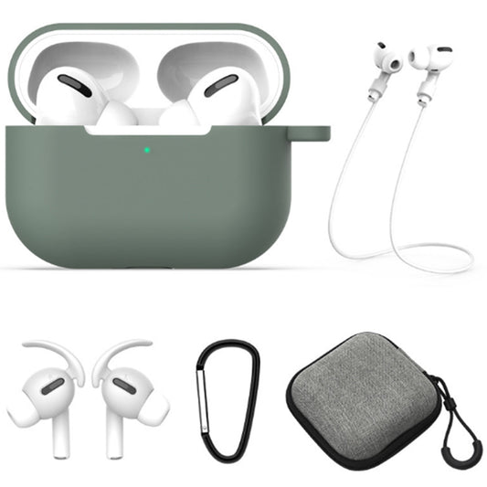 For Apple AirPods Case Cover Kit AirPod Earphone Protector Cover with Replacement Ear Tips Green